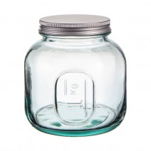 Eco Recycled Rustico Clear Storage Jar - 1000ml