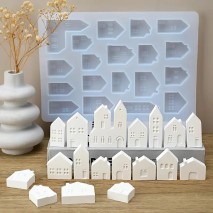 Silicone Mould Set Nordic Town Houses