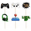 Cake Toppers - Video Games - 6 pieces