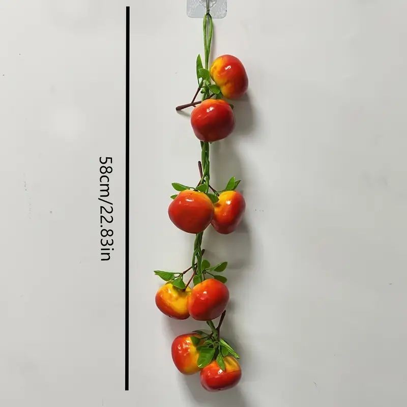 Artificial Tomatoes with Leaves - 1 Strand