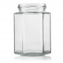 Plasdene Glass Hex Food Jar with Twist Finish - 300ml