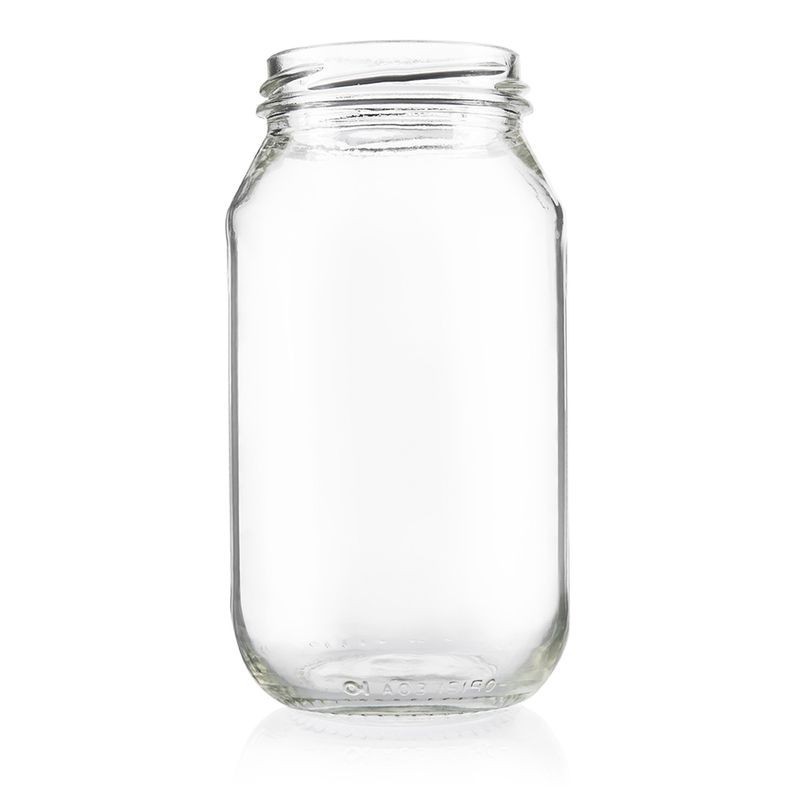 Plasdene Glass Round Food Jar with Twist Finish - 500ml
