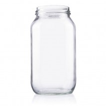 Plasdene Glass Round Food Jar with Twist Finish - 750ml