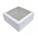 Cake Craft Cake Box with Window Uncoated 12x12x4 inch