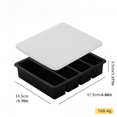 Silicone Food Prep Container 4 cavity