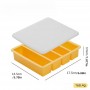 Silicone Food Prep Container 4 cavity