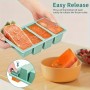 Silicone Food Prep Container 4 cavity