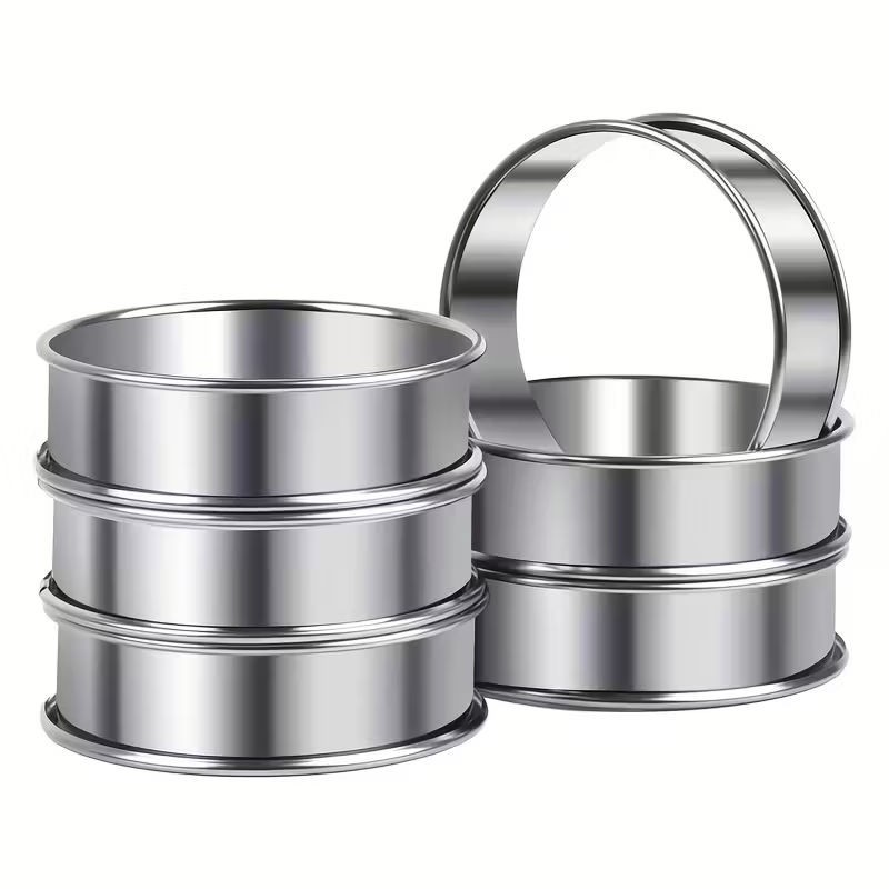 SS Crumpet Ring Rolled Edge 8cmx2cm