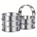 Crumpet Ring Stainless Steel Rolled Edge 10.5cm x 2.5cm