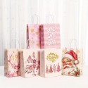 Christmas Paper Giftbag Pink Ho Ho Ho 15x8x21cm
