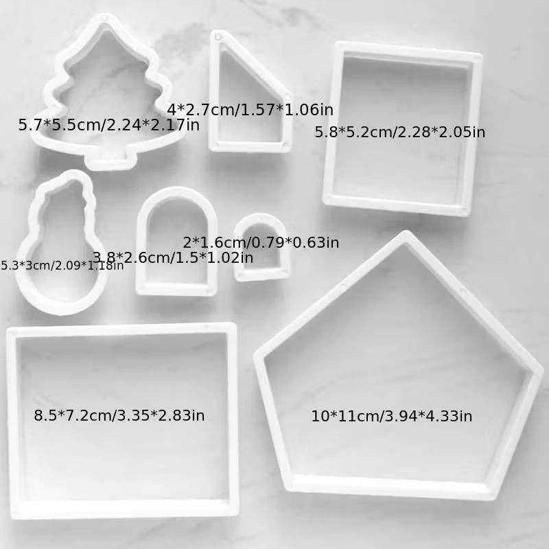 Xmas Gingerbread Cottage House Cutter 8p