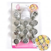 Cake Craft Russian Piping Tip - 13 piece set