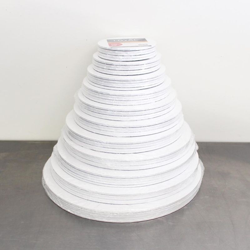 Loyal Masonite Cake Board - Round - White - 9inch