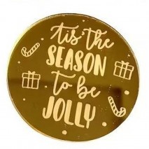 Acr Top Gold Rnd Tis The Season 1pc