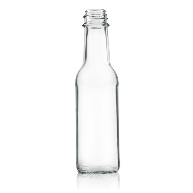 Plasdene Flint Glass Sauce Bottle with Snap & Screw Finish - 250ml