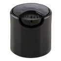 Plasdene Plastic Disc Top Cap with Crabclaw Seal - Black 24mm