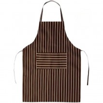 Ramco Bib Apron Brown Stripe