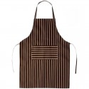 Ramco Bib Apron Brown Stripe