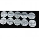 Christmas Words Stencil Set - 20 pieces 10cm diameter
