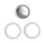 Pezzetti Stainless Steel 2 Cup Silicone Gasket Set