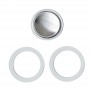 Pezzetti BLISTER Stainless Steel 10 Cup Silicone Gasket Set