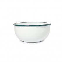 St Clare Enamel Mixing Bowl - White 22cm