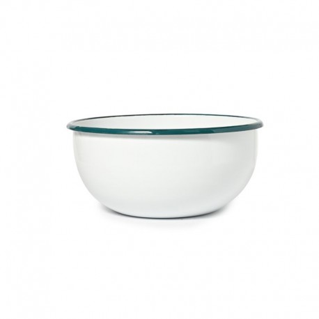 St Clare Enamel Mixing Bowl - White 22cm