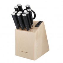 KitchenAid Knife Set and Birchwood Block - 11 piece