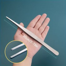 SS Tweezer Tongs Straight 20cm