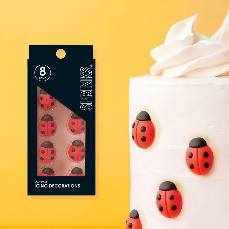 Sprinks Icing Dec Ladybugs 10pc