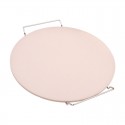 Al Dente Ceramic Pizza Stone w Rack - 33cm