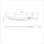 Tramontina Churrasco Black Butcher Knife 25cm Tramontina - 3