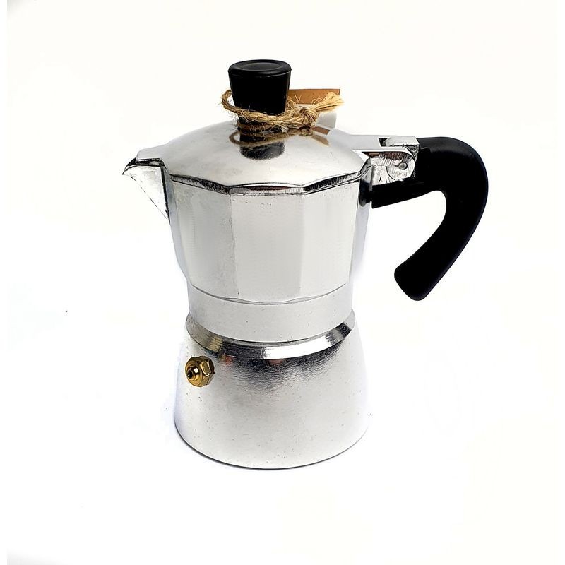 Coffee Culture Silver Stove Top Coffee Maker - 1 Cup Coffee Culture - 1