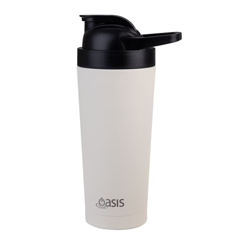 Oasis SS Double Walled Insulated Protein Shaker 700ml Alabaster Oasis - 1