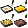Egg Ring Square non stick 10x10x2cm Unbranded - 2