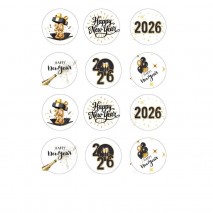 Cupcake Topper Edible Wafers for New Years Eve 12pc