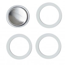 Pezzetti Aluminium 9 Cup Silicone Gasket and Filter Set Pezzetti - 1
