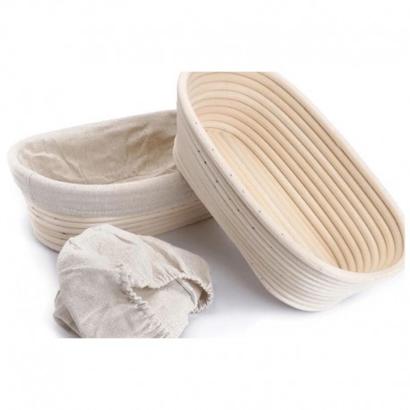 Brunswick Bakers 30cm Rectangle banneton/proofing basket with lining Brunswick Bakers - 1