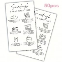 Sourdough Care Cards Small 50pk