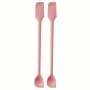 Silicone Dbl Head Jar Scraper Pink