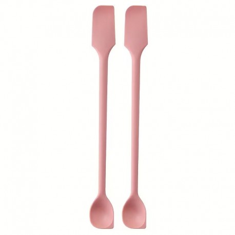 Silicone Dbl Head Jar Scraper Pink