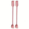 Silicone double headed Jar Scraper – 26cm Pink
