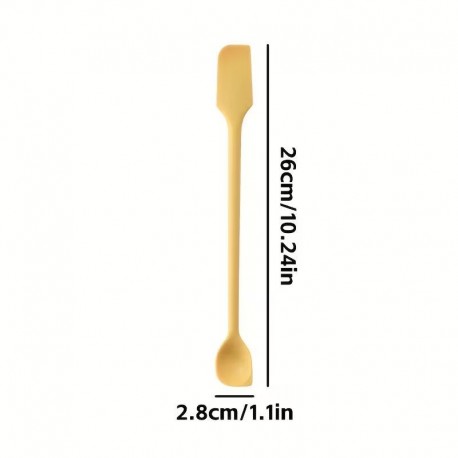 Silicone Dbl Head Jar Scraper Yellow