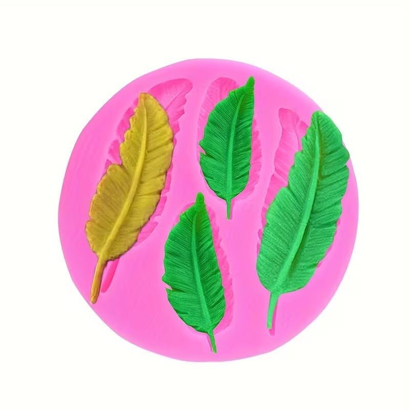 Silicone Mould Feather 4 cavity