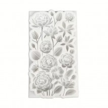 Silicone Mould Rectangle Flower Asstd