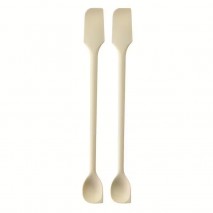 Silicone Dbl Head Jar Scraper White