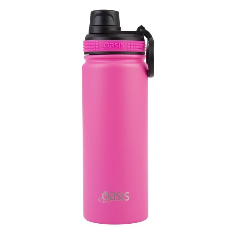 Oasis Insulated Challenger Sports Bottle - 550ml Neon Pink Oasis - 1