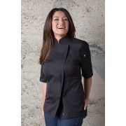 Chef Works Springfield Womens Black Jacket BCWSZ006-BL Chef Works - 3