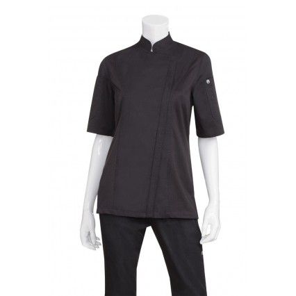 Chef Works Springfield Womens Black Jacket BCWSZ006-BL Chef Works - 1