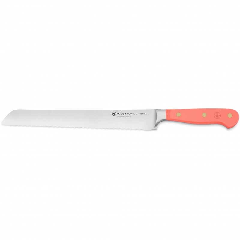 Wusthof Classic Bread Knife Double Serrated 23cm - Coral Peach Wusthof - 1